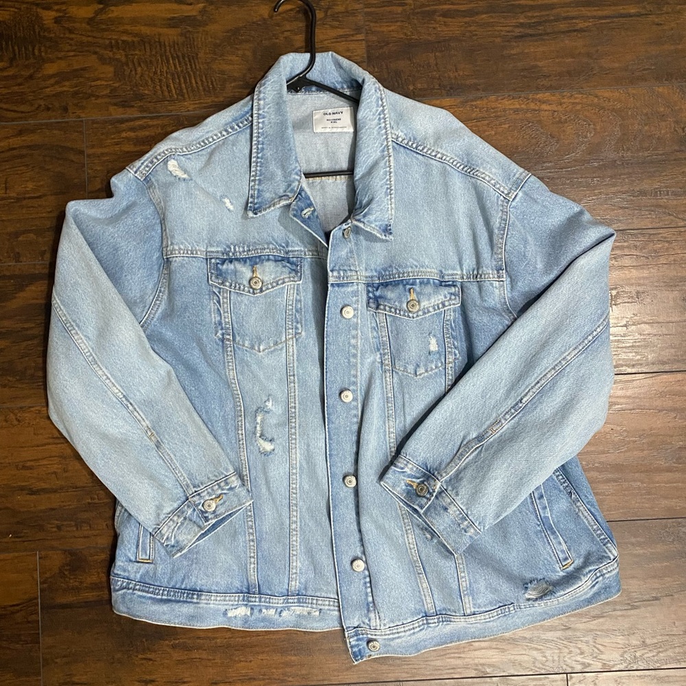 Old Navy boyfriend jean jacket.